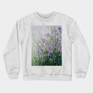 Bluebells watercolour painting Crewneck Sweatshirt